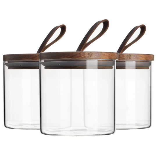 Metal 6 Piece Storage Jar Set