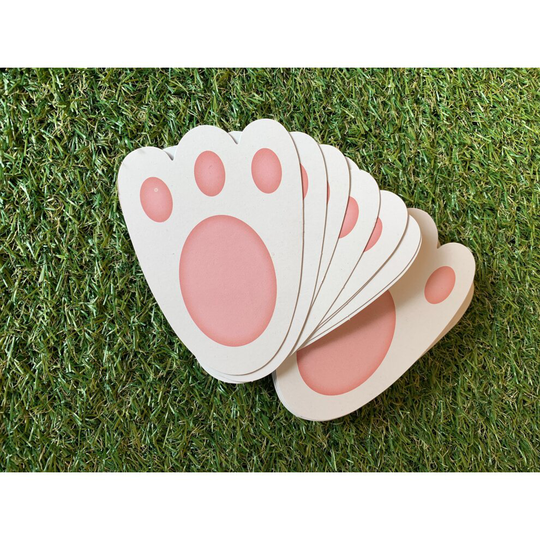 Pack of 40 Cute Mini Easter Rabbit Foot Prints