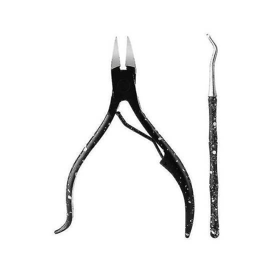 Manicure Sets Nail Scissor Cuticle Nipper Dead Skin Remover Edge Cutter|cuticle Scissors(black)