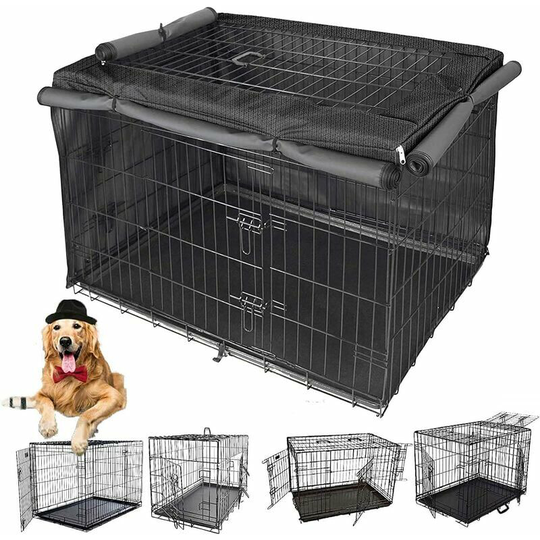 Solid Indoor Dog Cage, Lightproof Multifunctional Dog Cage, 420D Oxford Cloth Material (Without Dog Cage) (107 x 71 x 76cm)