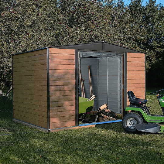 10 Ft. W x 6 Ft. D Meta Shiplap Apex Garden Shed