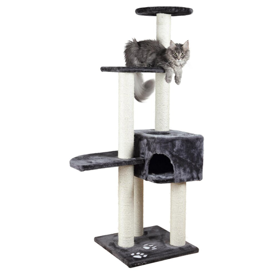 Trixie Alicante Scratching Post, 142 Cm, Anthracite - Post Tree Grey 142cm 45cm - alicante post trixie scratching tree grey 142cm 45cm anthracite