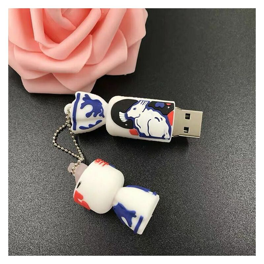 White Rabbit u Disk Cute Creative u Disk Memory Stick Compatible with External Storage (16 gb)