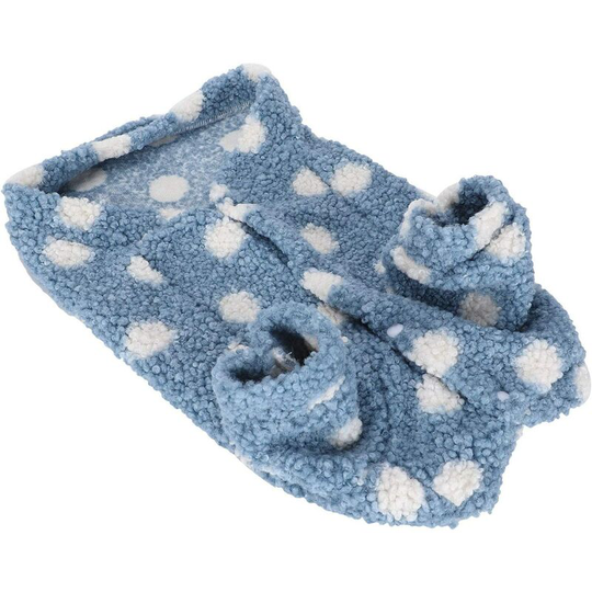 Winter coat for dogs, puppy clothes, to keep animals warm for puppies and kittens (Blue, s)