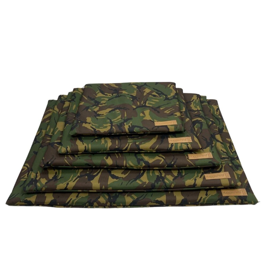 ((Green Camo Large)) HugglePets Waterproof Dog Mat Cushion