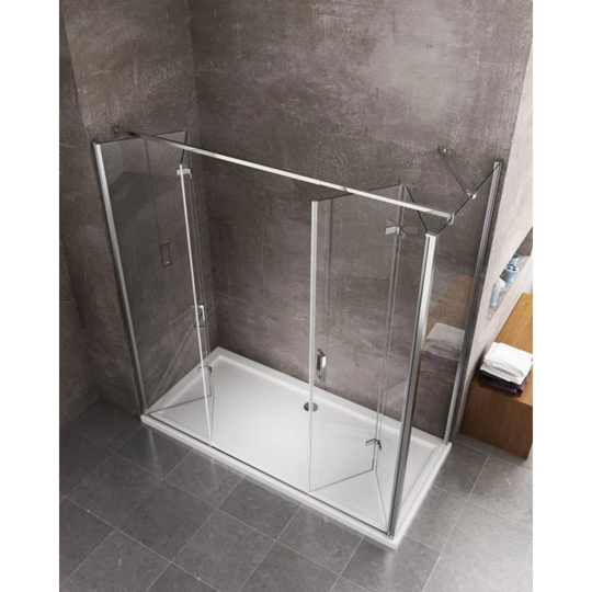 Geff Rectangular Walk in Shower Enclosure - 190x122 cm