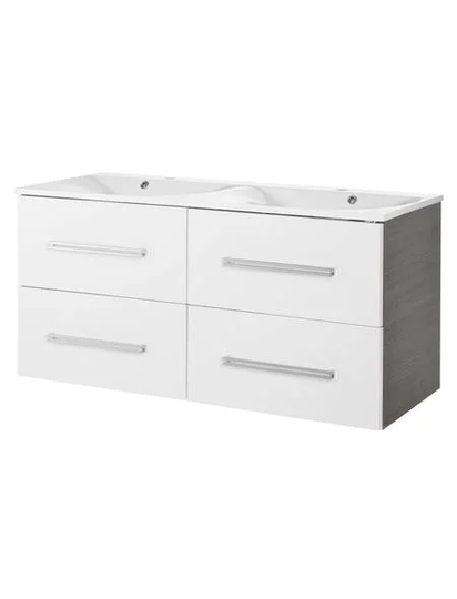 Como 1200mm Wall Mounted Double Vanity