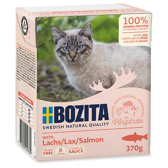 Bozita Chunks in Sauce Mega Pack - Salmon (36 x 370g)