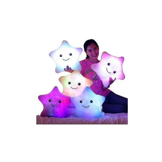 Plush Led Toy Gifts Star Pillow Glow Stuff Toys Lights Kids Birthday Christmas, Blue Thsinde