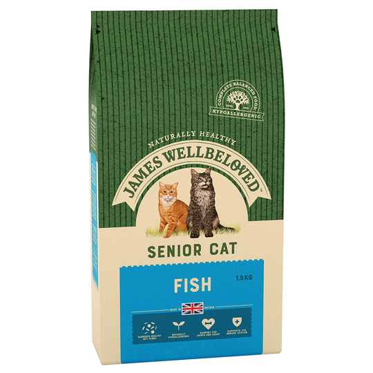 James Wellbeloved Senior 7+ Cat - Fish - 1.5kg