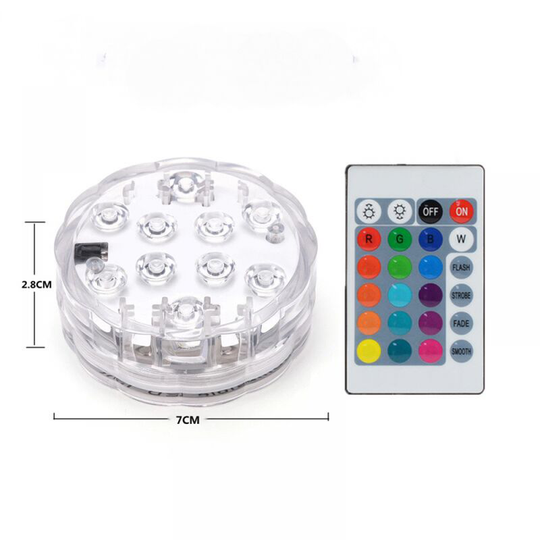 Thsinde - Pool Light Bulb, Waterproof Multicolor Underwater Pool Light with Remote, Above Ground Pool Light, Suitable for Fish Tank, Spa, Swimming