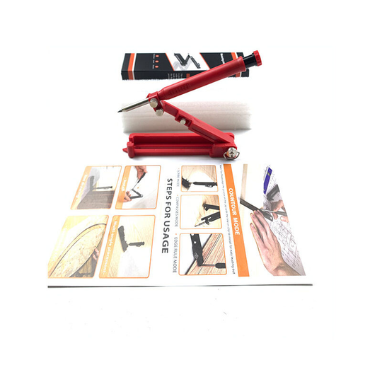 Versatile Scribing Tool for Drawing Architects, Scribing Tool with Deep Hole Pencil (Red Plastic) - Muff