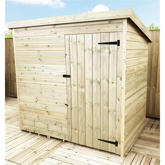 Rodborough 6 ft. W x 4 ft. D Solid Wood Garden Shed