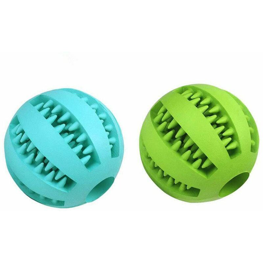 13treize - 2Pack Dog Teething Toys Ball Nontoxic Durable Dog iq Puzzle Chew Toys for Puppy Small Large Dog Teeth Cleaning/Chewing/Playing/Treat