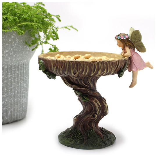 Sun Flowergb - Angel Elf Bird Feeder Outdoor Resin Crafts Garden Outdoor Decoration(1pcs)