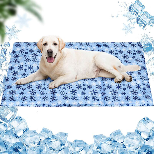 Cooling Mat for Dog Cats 60*50cm, Dog and Cat Cooling Mat, Non-Toxic Gel, Self-Cooling Pet Mat, Cooling Mat for Pets in Hot Summer, Snowing