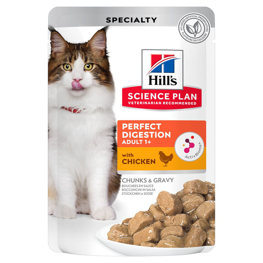 Hill's Science Plan Adult Perfect Digestion with Chicken - 12 x 85g