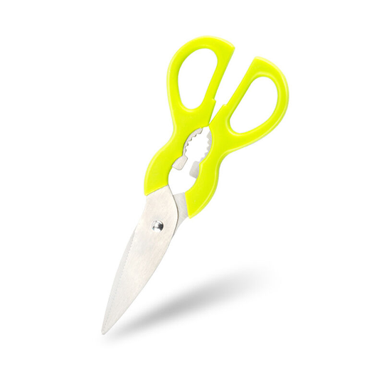 Modou - Stainless Steel Scissors, Multifunctional Food Supplement Scissors with Plastic Handle, 6 Inch Portable Scissors, Multi-Purpose Kitchen