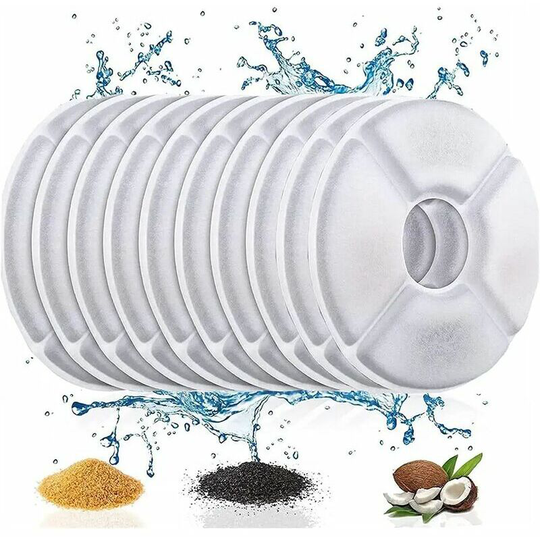 Filters for dog chat fountain, replacement filters, spare filter only compatible water fountain for dog chat, lot of 8