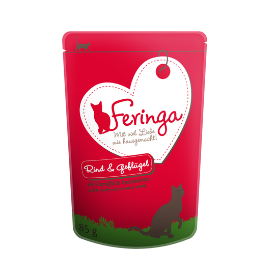Feringa Classic Meat Menu Pouches 12 x 85g - Beef & Poultry with Potato