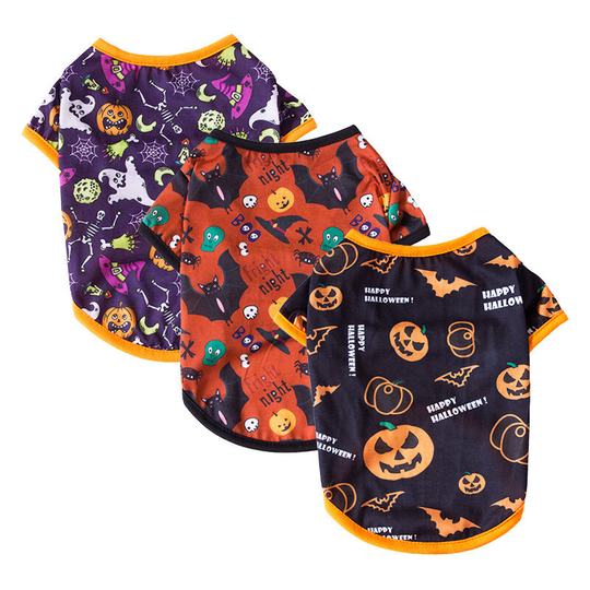 3 Pieces Halloween Series New Dog Clothes Autumn Pet Decoration Clothes (l)