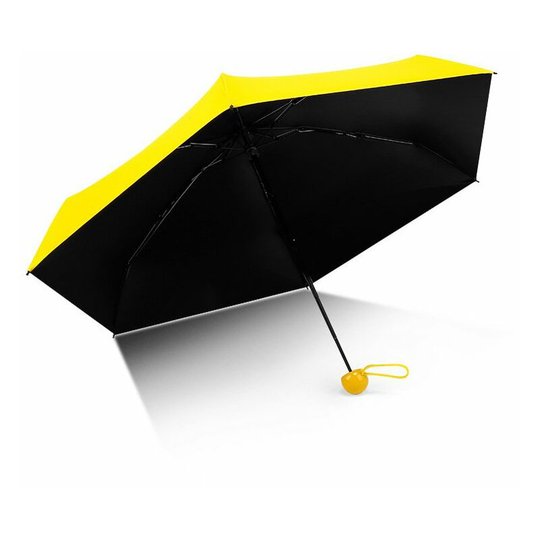 Pantone Umbrella Travel foldable in Box with keychainstrap, Yellow