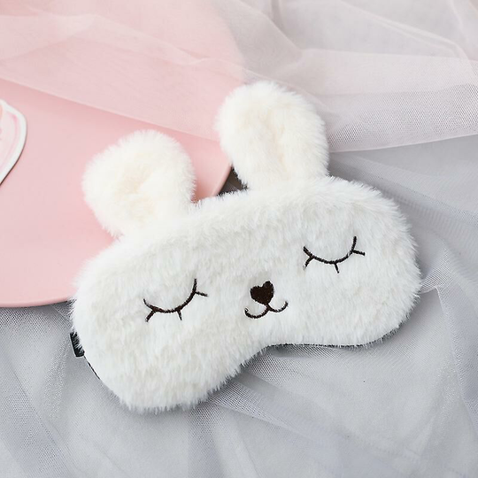 Rabbit Sleeping Eye Mask Sleep Masks Cover Travel Aid Rest Plush Blindfold Shade - Thsinde