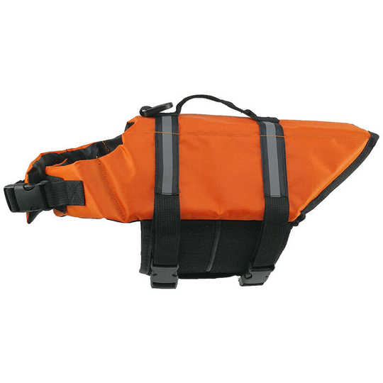 Dog Life Jacket Swimming Vest Swimsuit with Reflective Strips, Adjustable Belt Life Preserver Buoyancy Aid Flotation Suit for Extra Small Medium