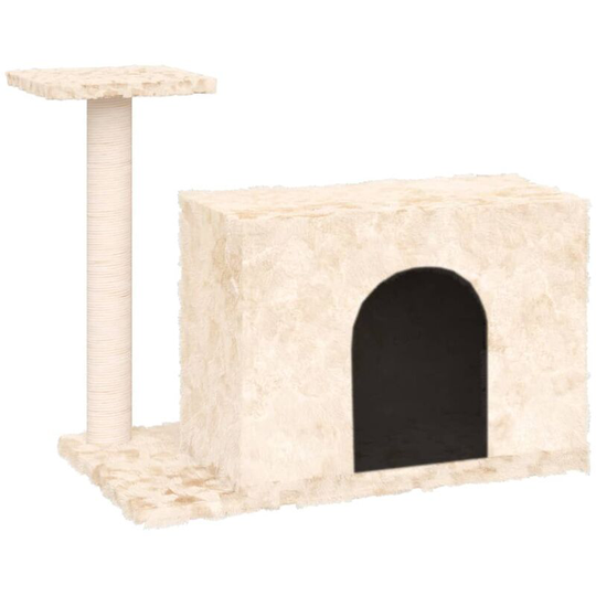 Cat Tree with Sisal Scratching Post Cream 51 cm Vidaxl Cream