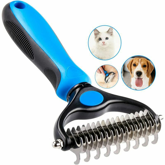 Dog Brush Cat Brush, Professional Dog Detangling Comb and Long Haired Dog Brush, Dog Cat Grooming Rake Remove Pet's Undercoat