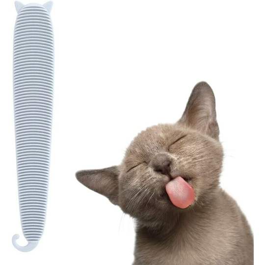 Cat Tongue Brush Comb, Cat Licking Brush Cat Grooming Comb Clean Massage Grooming Tool for Long or Short Haired Cats(Gray)