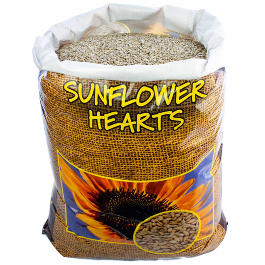 SUNFLOWER HEARTS for year round feeding of all wild garden bids 20kg