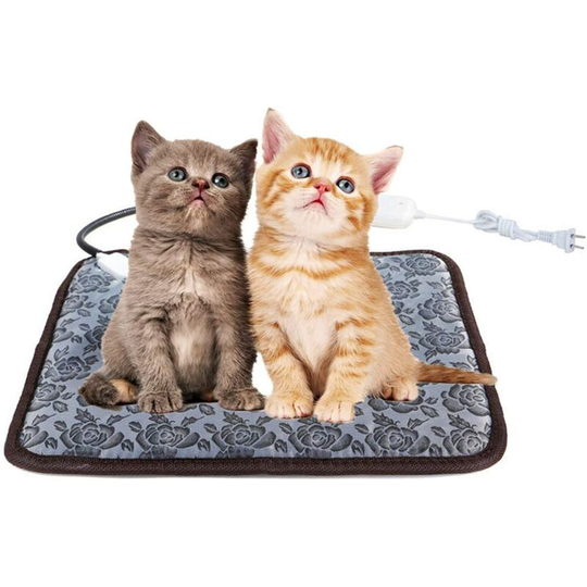 Electric heating cushion for pets for dogs and cats with anti-plot steel cord, waterproof and adjustable, hot bed carpet for dogs, pet heating