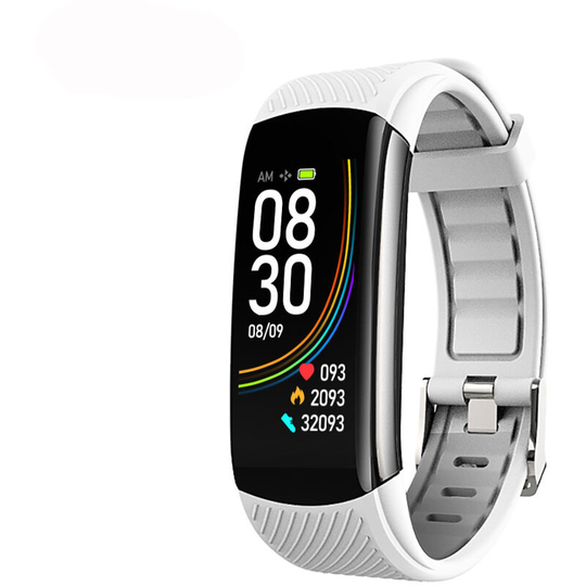 Fitness Tracker with Blood Oxygen Heart Rate Blood Pressure Monitor Waterproof, White - Muff