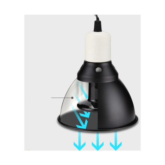 Thsinde - Ceramic Lamp Heated Heating Lamp Shade Reptiles Durable No Infrared Light Heating Lamp for Lizard / Chick / Snake / Hamster Animal 300WUVA