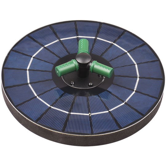 Lifcausal - 4W Colorful Solar Fountain Pump With 360°Rotatable Nozzle rgb led Light Solar Water Pump With Battery Free Standing Auto-Shut off Circle