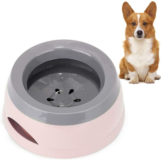 Water Bowl For Dogs On The Go 750ml, Qianyou Splashproof Anti-Splash Feeding Bowl Dog Bowls Cat Bowl Non-slip Pet Car Travel Drinking Bowl Plastic