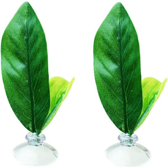 Sun Flowergb - 2 Pack Betta Fish Hammocks, Betta Silk Leaf Hammocks, Cushion, Lounger, Toys, Plastic Aquarium Plants, Play Hideout Accessories and