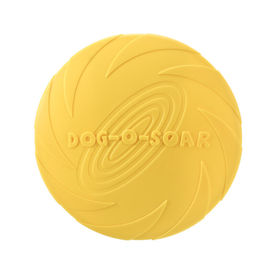 Pet Frisbee, Pet Toy Frisbee, Floating Training Pet Supplies (15cm) yellow - Muff