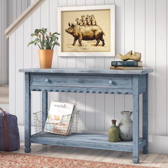 Gilland 107Cm Solid Wood Console Table