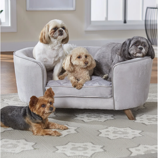 Heise Dog Sofa in Silver