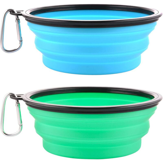Large Collapsible Dog Bowl, Silicone Portable Pet Food Water Bowl Foldable Expandable