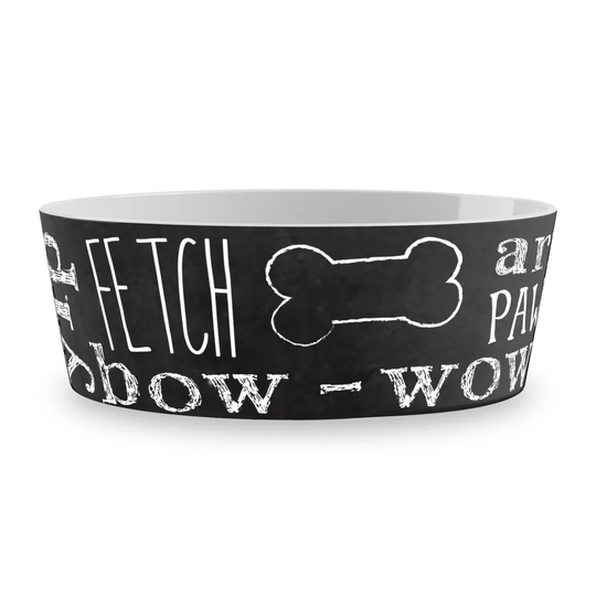 Marvin Chalkboard Art Pet Bowl