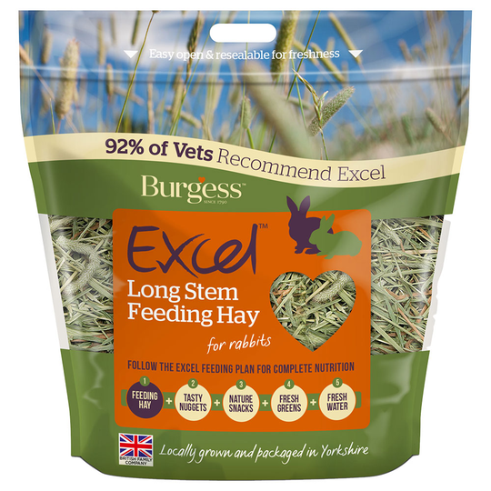 Burgess Excel Long Stem Feeding Hay - 1kg