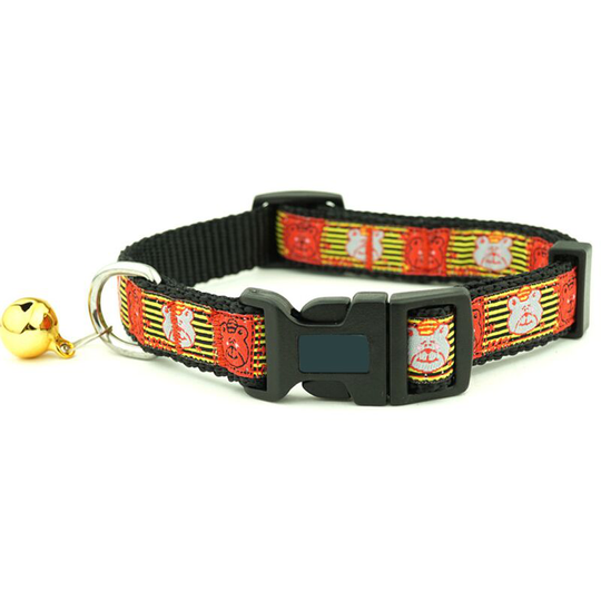 Summer Fragrance Floral Dog Collars, Flower Printing Nylon Dog Collar, Cute Puppy Collar For