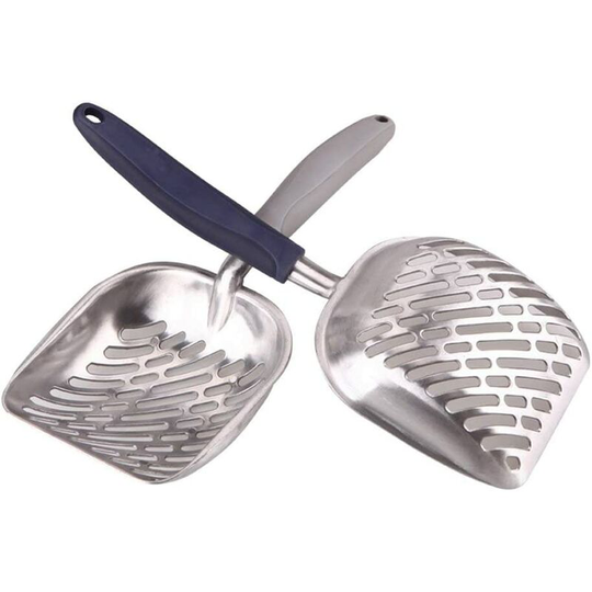 2 Pcs Cat Litter Shovel Solid Metal Pet Litter Shovel Durable Pet Sifter Shovel