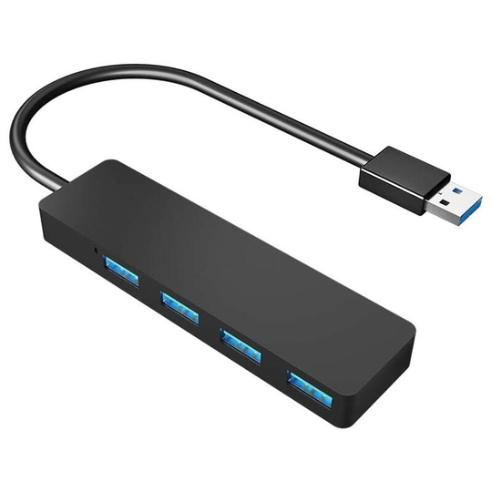 Ultra Slim 4 Port usb 3.0 Hub Compatible for MacBook, MacBook Air / Pro / Mini, iMac, Surface Pro, MacPro, Windows Laptops and Ultrabooks, usb Flash