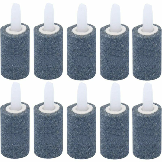 Morejieka - Air Stone for Aquarium, 10 Rooms 2.5cm Aquarium Aquarium Aquarium Cylinder Bubble Diffuser for Aquarium Air Pump