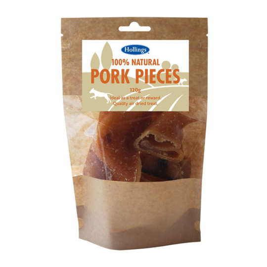 Hollings 100% Natural Pork Pieces 120g (Pack of 8)