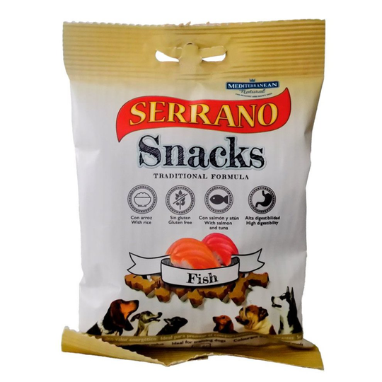 Serrano Snacks Fish Flavour 100g (Case of 10)